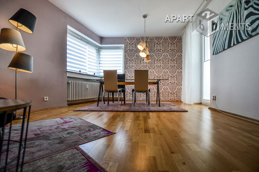 Modern furnished apartment with large balcony in Cologne-Bocklemünd