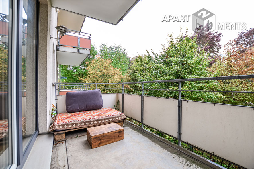 Modern furnished maisonette apartment with terrace in Cologne-Ehrenfeld