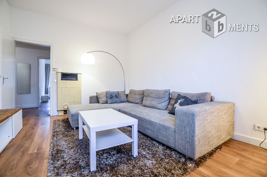 Furnished and bright 3-room apartment in the heart of Cologne-Braunsfeld