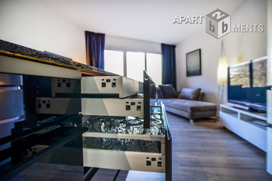 Exklusiv möbliertes 2-Zimmer-Apartment mit Balkon in Köln-Neustadt-Nord