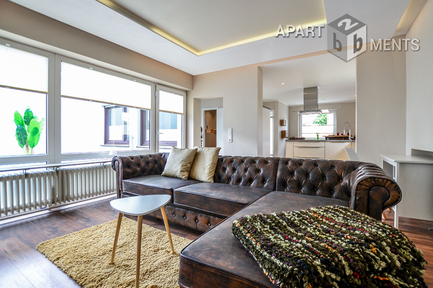 High quality furnished apartment with terrace in Cologne-Ossendorf
