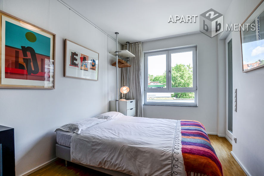 Stilvoll möblierte Wohnung mit 2 Balkonen in Köln-Neustadt-Süd