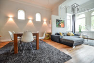 Exklusive Wohnung möbliert mit Loggia mit Rheinblick in Köln-Marienburg