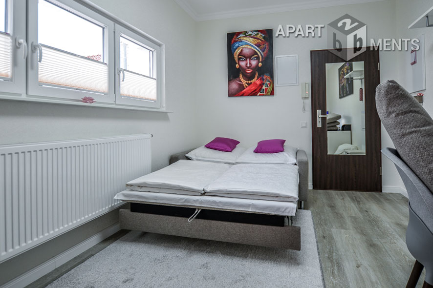 Modern and high quality furnished flat with sun terrace in Cologne-Niehl
