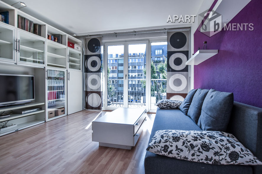 Möblierte 3-Zimmer-Wohnung mit PKW-Stellplatz und 2 Balkonen in Köln-Neustadt-Nord