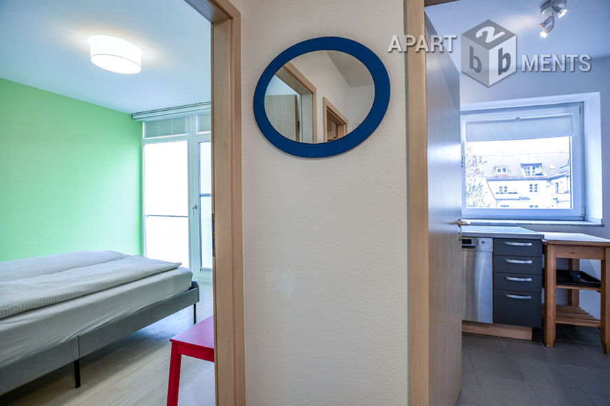 Furnished and spacious apartment with small balcony in Cologne-Sülz