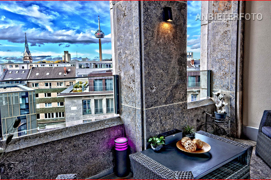 Möbliertes 2 Zimmer-Luxus-Smart-Home mit Loggia im Gerlingtower im Gerlingquartier in Köln-Altstadt-Nord