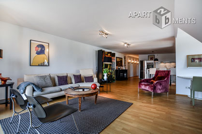 Furnished luxury apartment with 2 bedrooms in Cologne-Neustadt-North