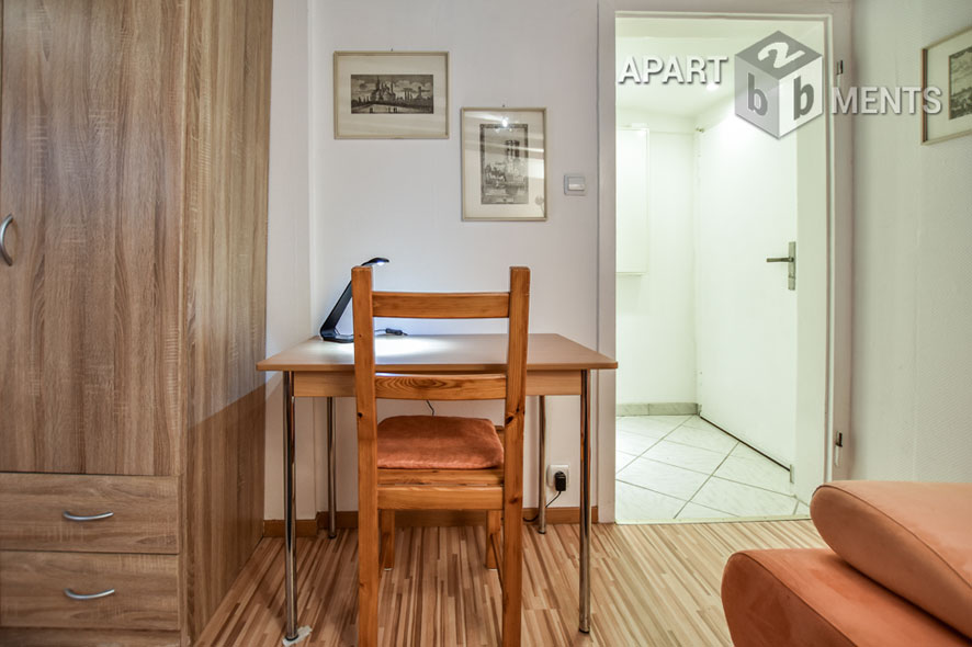 Furnished single apartment in quiet courtyard location in Cologne-Nippes