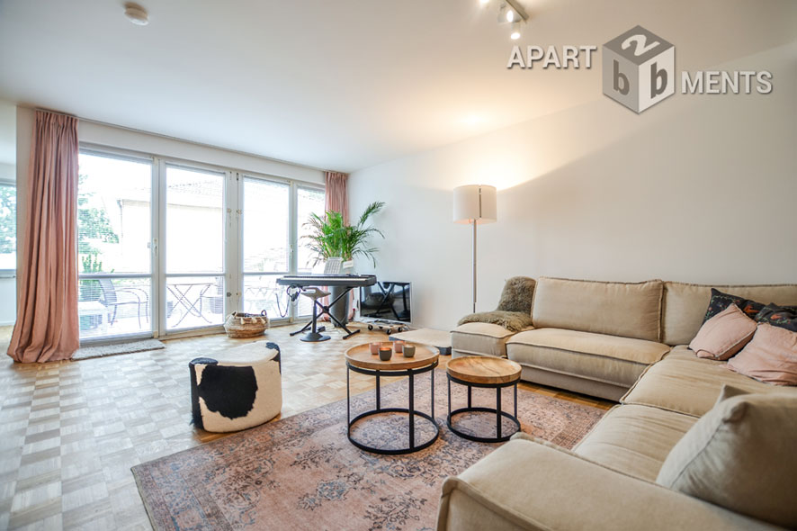 Modern möblierte Wohnung mit 2 Bädern und Balkon in Köln-Lindenthal