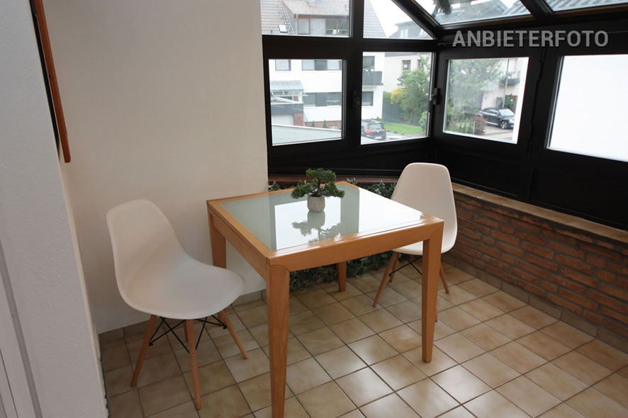 Furnished apartment with large balcony in Cologne-Pesch