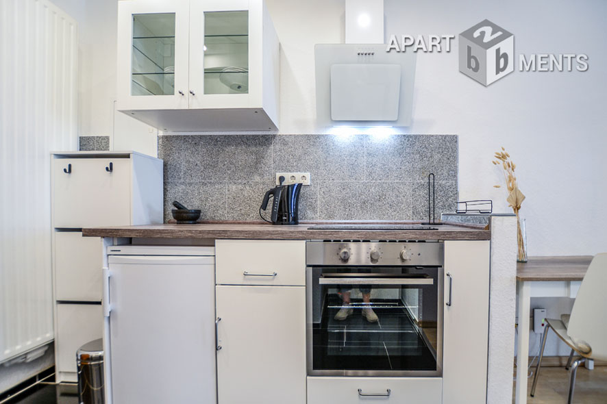 Modern furnished and centrally located apartment with terrace and garden in Cologne-Altstadt-North