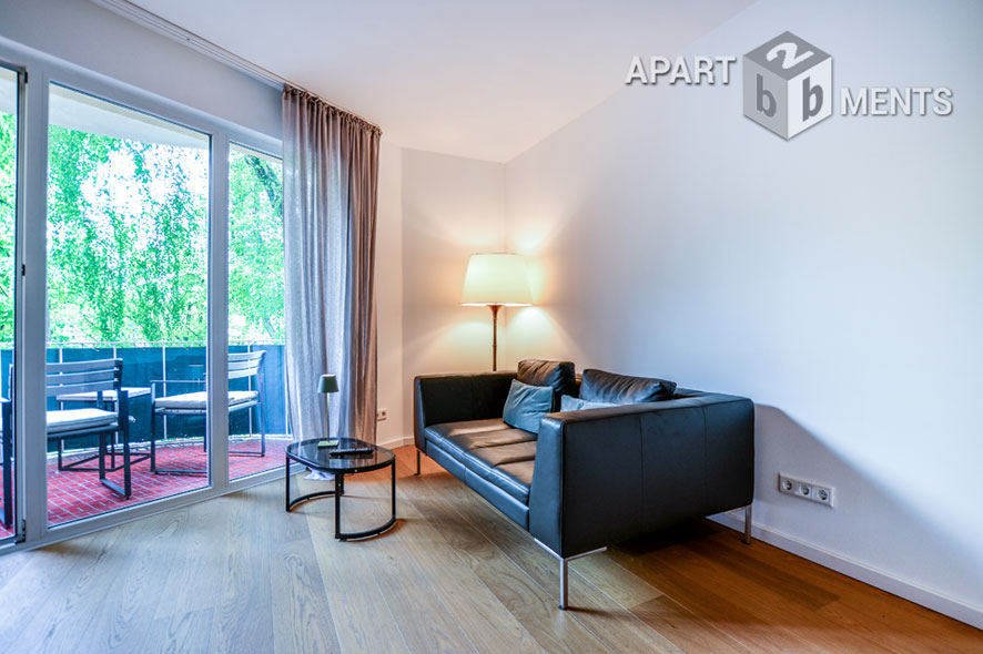 Exclusively furnished 2-room apartment in Cologne-Neustadt-North with balcony