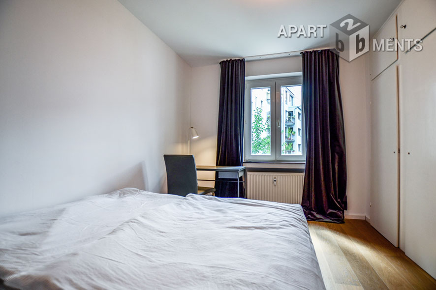 Exclusively furnished 2-room apartment in Cologne-Neustadt-North with balcony