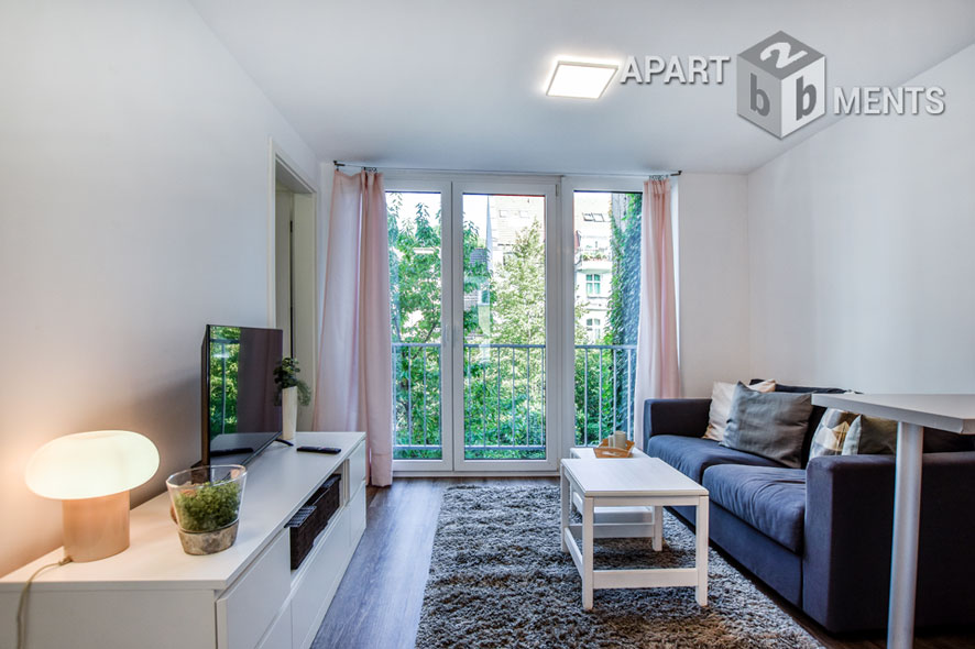 Modern furnished 2-room apartment in Cologne-Neuehrenfeld