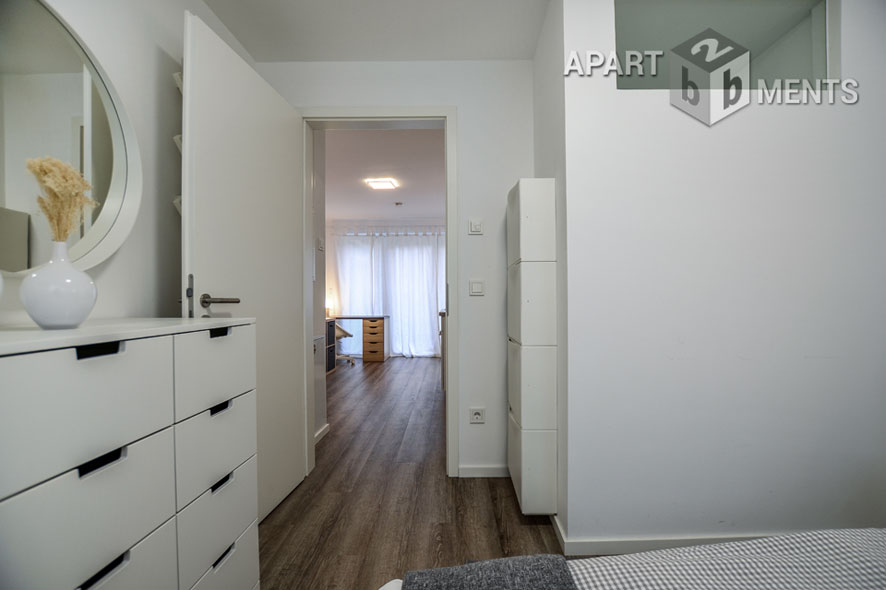 Modern möbliertes 2-Zimmer-Apartment mit Terrasse in Köln-Neuehrenfeld