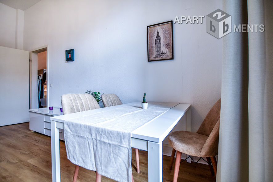 Modern furnished apartment in an historic building with southwest balcony in Cologne-Sülz