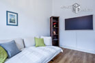 Modern furnished apartment in an historic building with southwest balcony in Cologne-Sülz