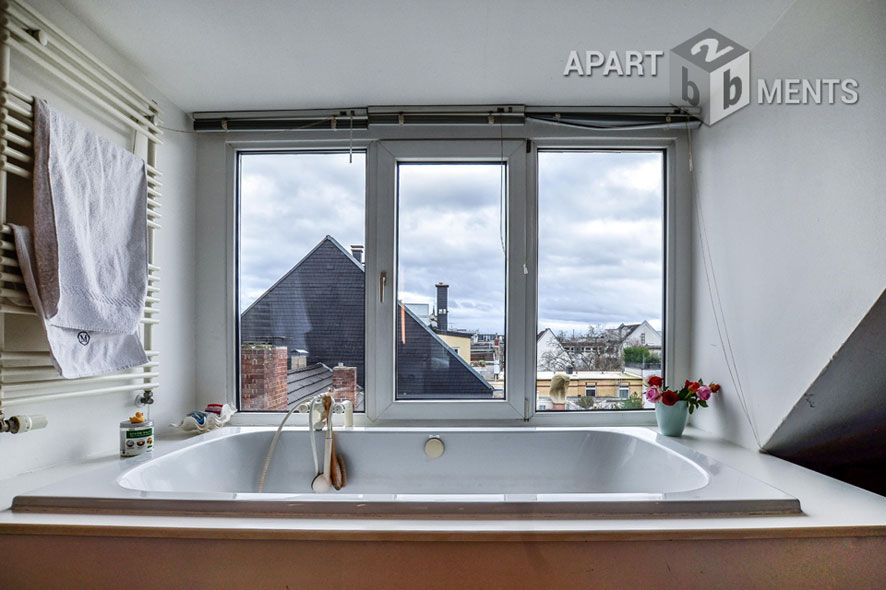 Attic loft with terrace in the Belgian Quarter in Cologne Old Town North