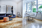 Furnished old building flat with elevator at Volksgarten in Cologne Neustadt-Süd