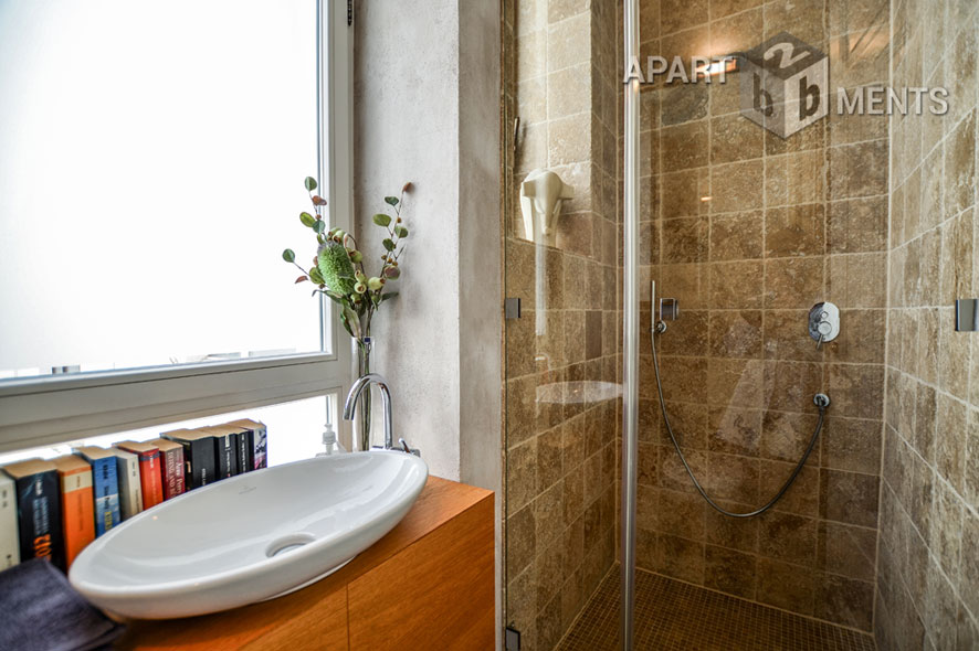 Furnished old building flat with elevator at Volksgarten in Cologne Neustadt-Süd