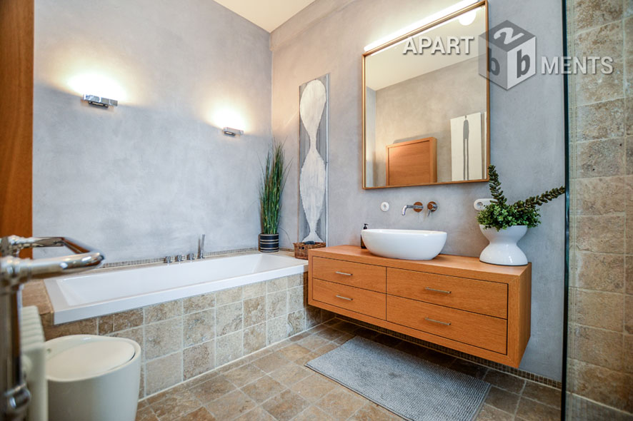 Furnished old building flat with elevator at Volksgarten in Cologne Neustadt-Süd