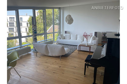Furnished loft flat with Dom view terrace in Cologne-Neustadt-North on the Rhine