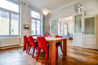 Modern furnished 4-room apartment in Cologne Neustadt-North with balcony