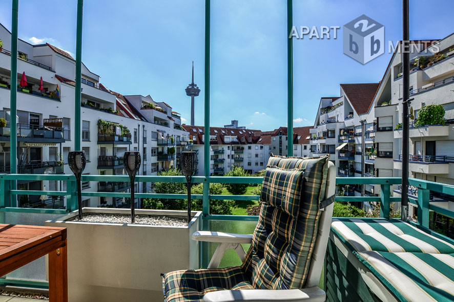 Modernly furnished 2-room-flat in central location in Cologne-Neuehrenfeld