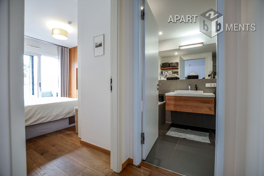 Möblierte Wohnung in außergewöhnlicher Wohnanlage in Köln-Altstadt-Nord