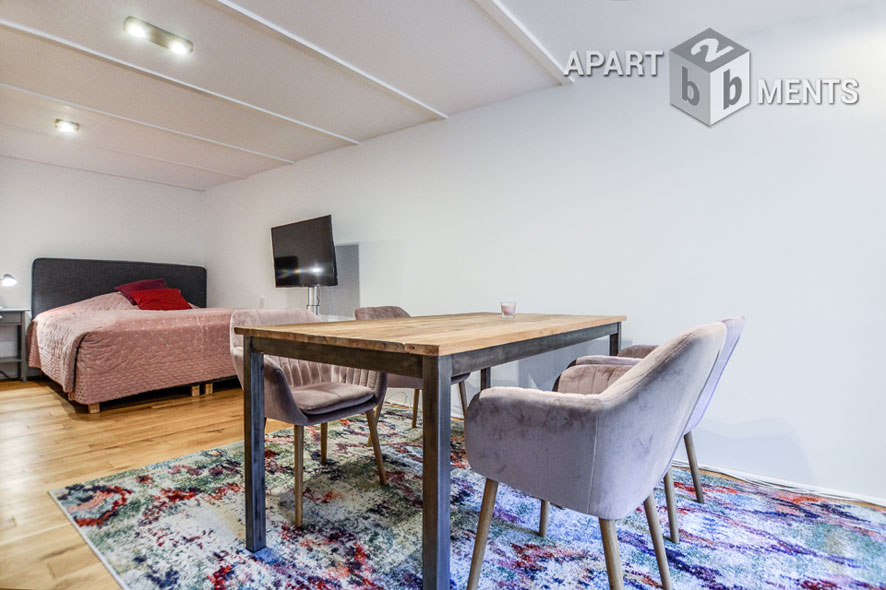 Furnished apartment on the garden floor in Cologne-Marienburg