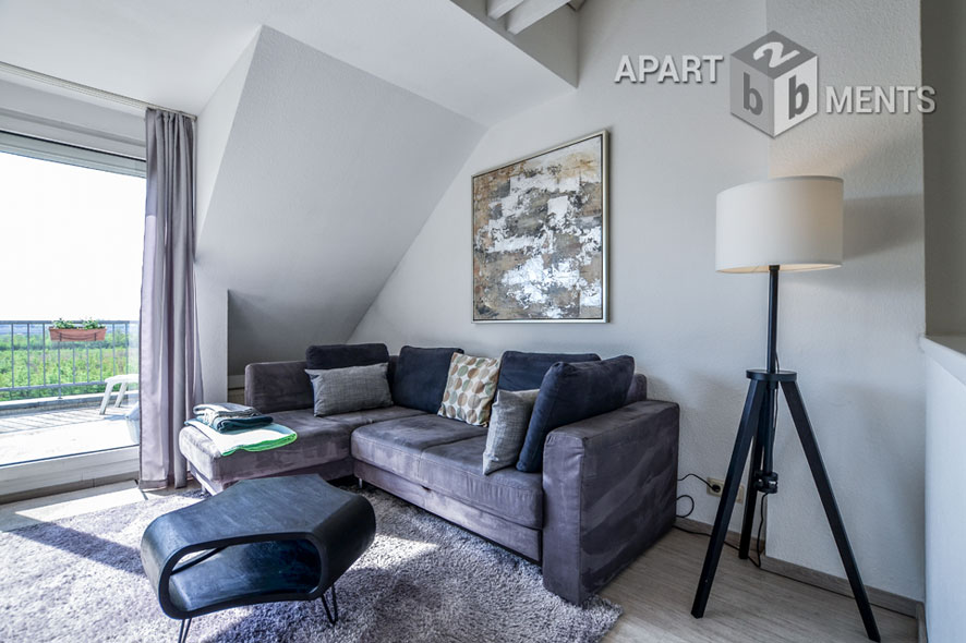 Möblierte Maisonette mit Dachterrasse im Blumenviertel in Hürth