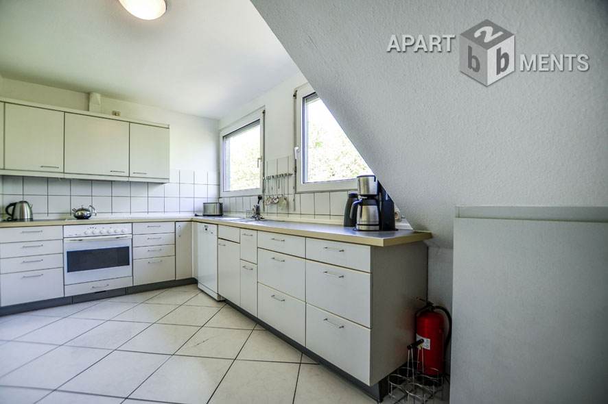 Möblierte Maisonette mit Dachterrasse im Blumenviertel in Hürth