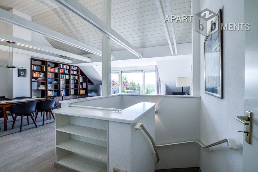 Möblierte Maisonette mit Dachterrasse im Blumenviertel in Hürth
