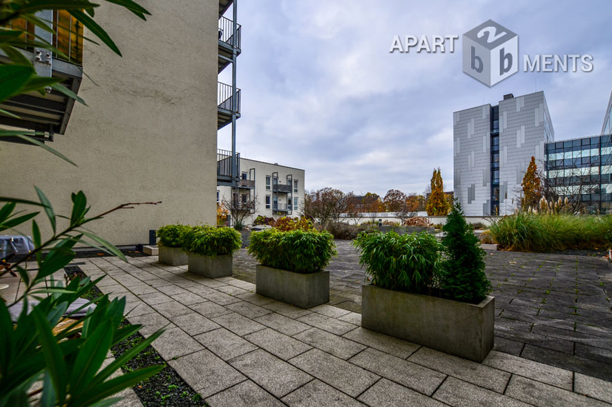 Ruhiges möbliertes Apartment mit großer Terrasse in Köln-Neustadt-Süd