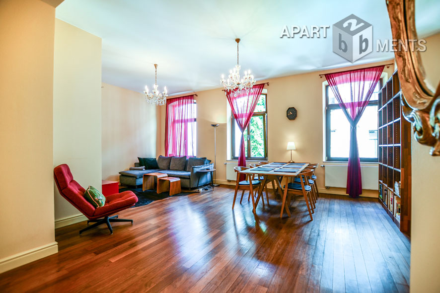 Fully furnished 2-room apartment with balcony in the Belgian Quarter in Cologne Neustadt-Nord