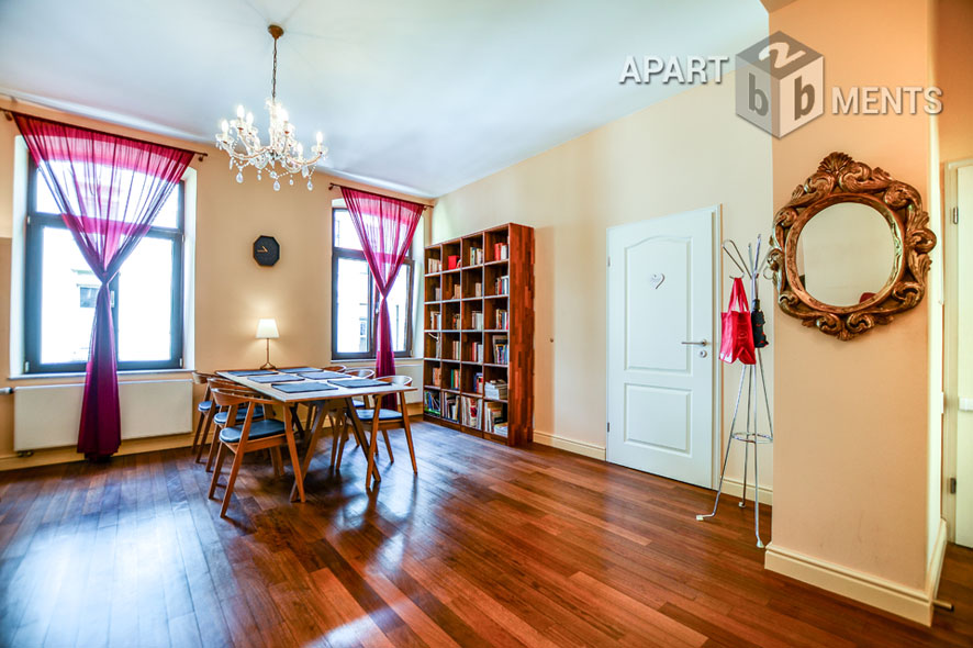 Fully furnished 2-room apartment with balcony in the Belgian Quarter in Cologne Neustadt-Nord