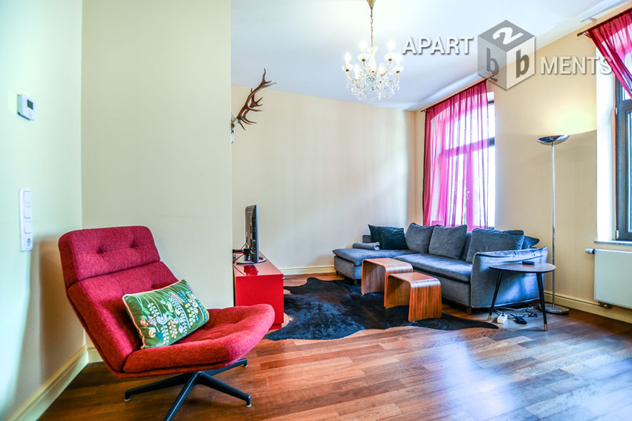 Fully furnished 2-room apartment with balcony in the Belgian Quarter in Cologne Neustadt-Nord