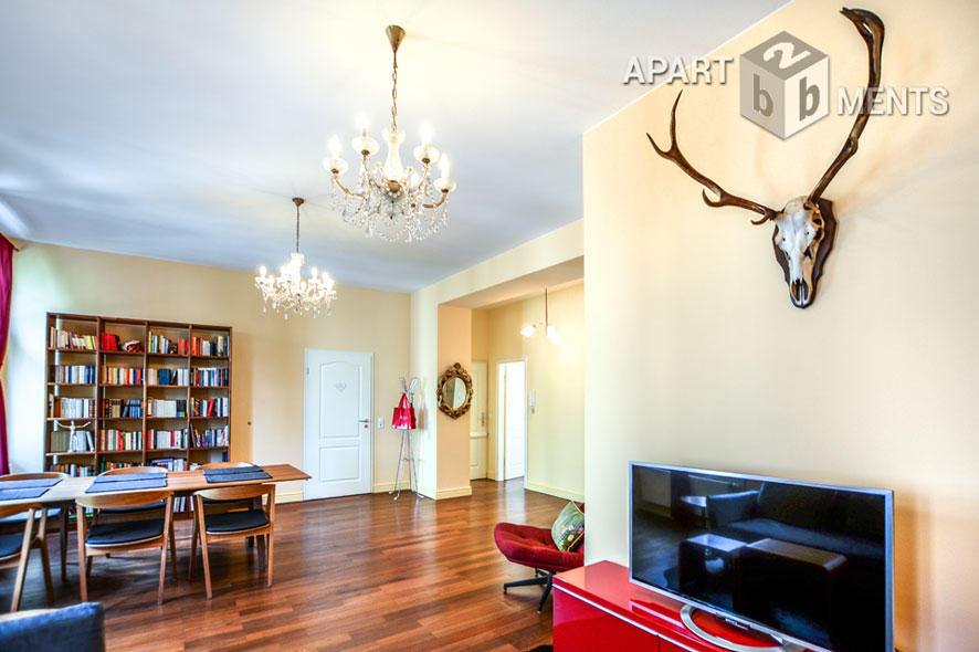 Fully furnished 2-room apartment with balcony in the Belgian Quarter in Cologne Neustadt-Nord