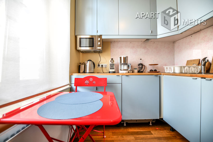 Fully furnished 2-room apartment with balcony in the Belgian Quarter in Cologne Neustadt-Nord