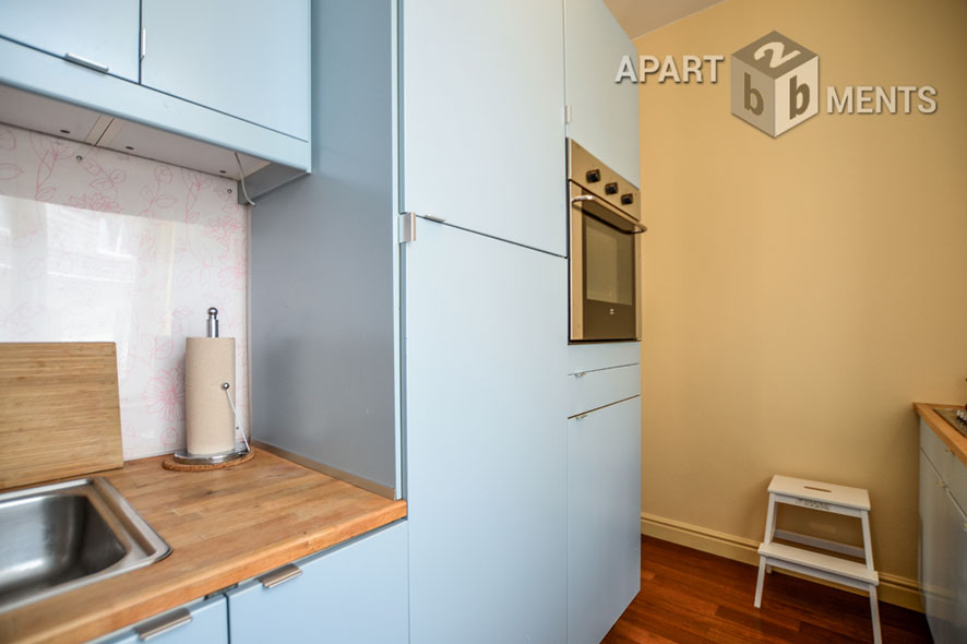 Fully furnished 2-room apartment with balcony in the Belgian Quarter in Cologne Neustadt-Nord