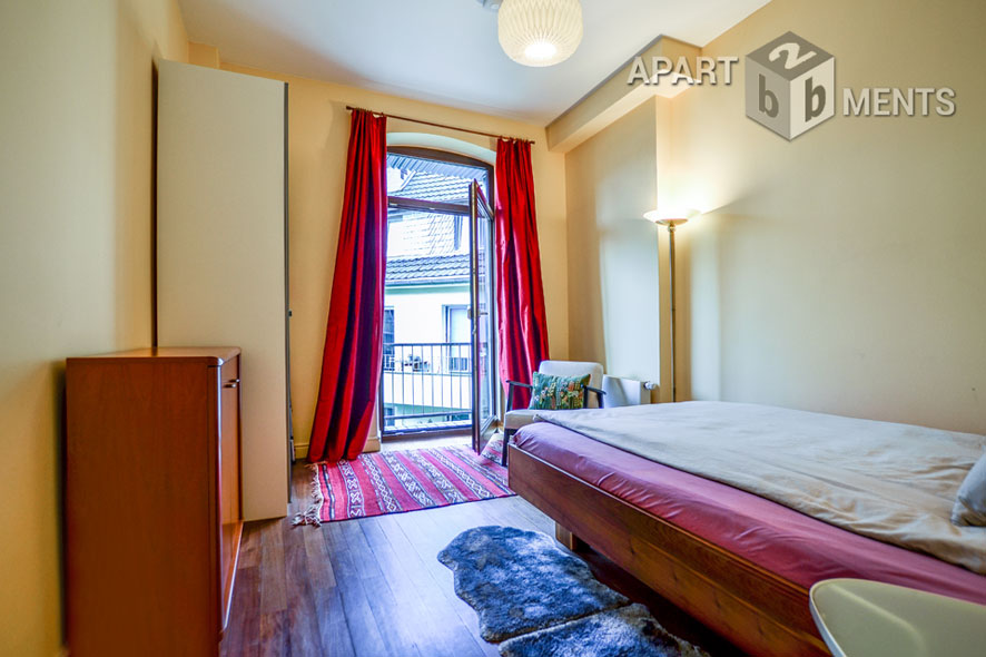 Fully furnished 2-room apartment with balcony in the Belgian Quarter in Cologne Neustadt-Nord