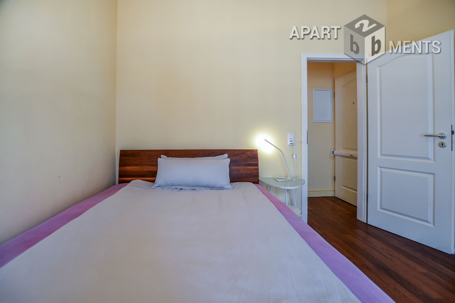 Fully furnished 2-room apartment with balcony in the Belgian Quarter in Cologne Neustadt-Nord