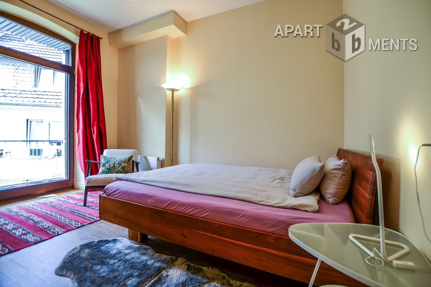 Fully furnished 2-room apartment with balcony in the Belgian Quarter in Cologne Neustadt-Nord