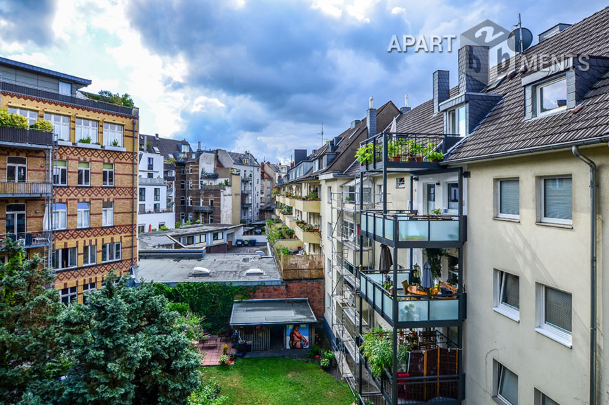 Fully furnished 2-room apartment with balcony in the Belgian Quarter in Cologne Neustadt-Nord