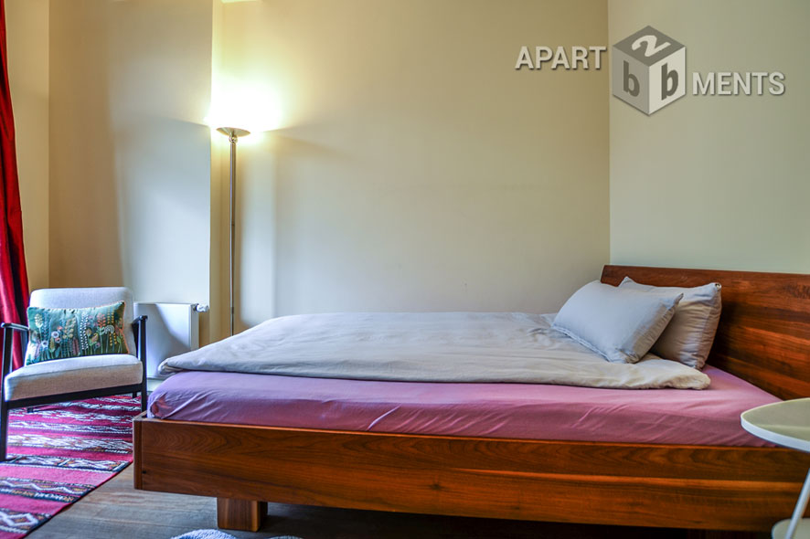 Fully furnished 2-room apartment with balcony in the Belgian Quarter in Cologne Neustadt-Nord