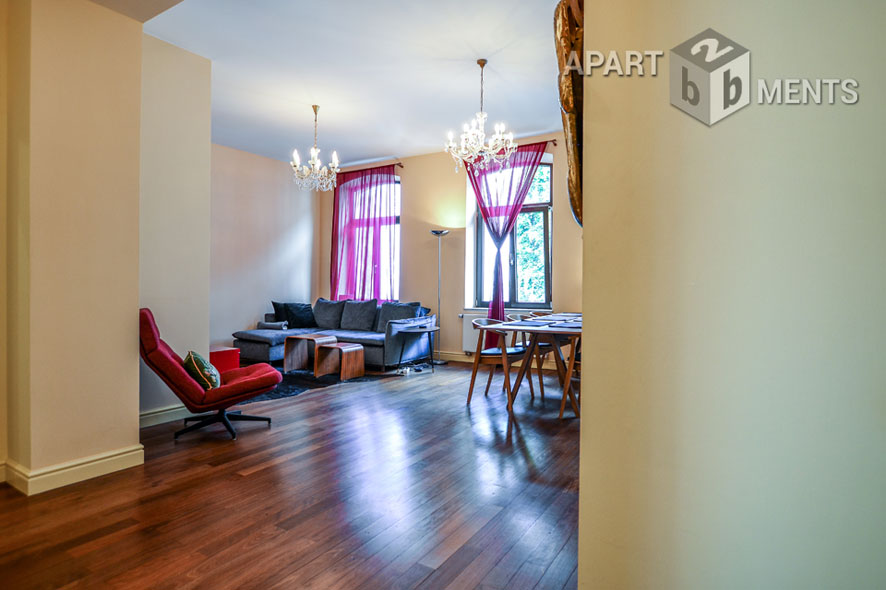 Fully furnished 2-room apartment with balcony in the Belgian Quarter in Cologne Neustadt-Nord