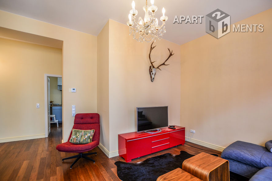 Fully furnished 2-room apartment with balcony in the Belgian Quarter in Cologne Neustadt-Nord