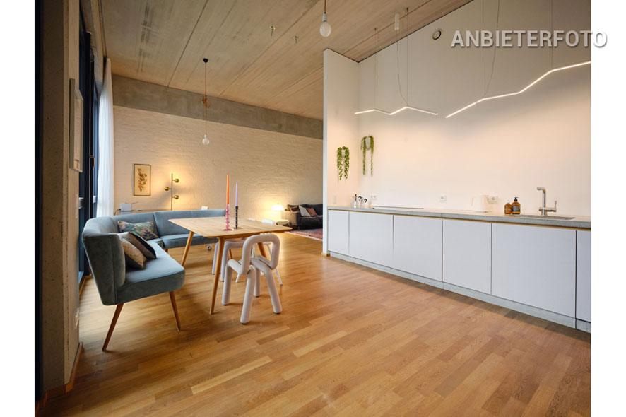 Modern furnished 4-room loft in Cologne-Ehrenfeld