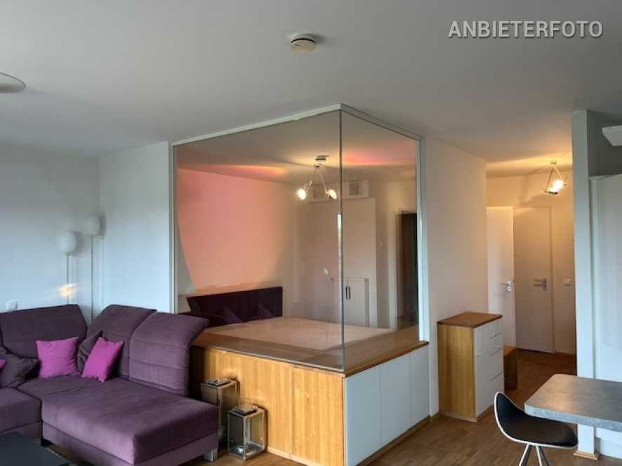Exklusiv möblierte Wohnung mit Balkon und Tiefgaragenstellplatz in Hürth